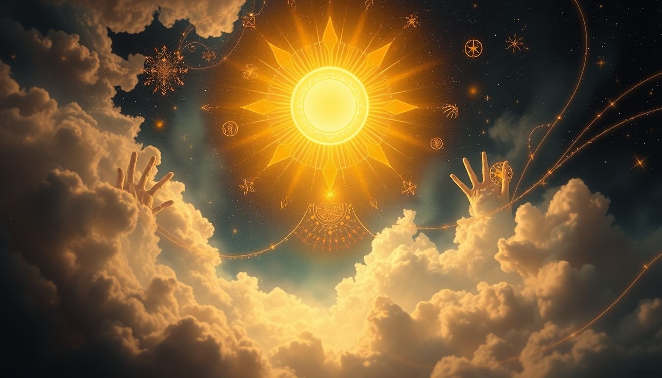 De zon symboliseert in Droom 22 een goddelijke levensenergie.