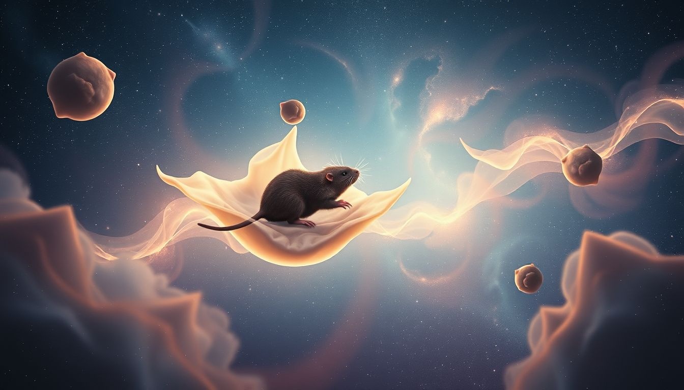 Droom 22: mol in lucht symboliseert verborgen bedreigingen en onzekerheid.