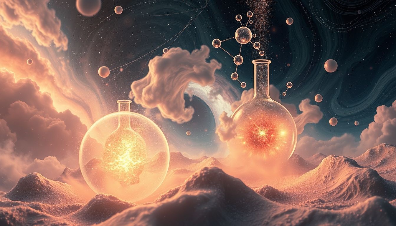 Een fout van een scheikundige symboliseert innerlijke onzekerheid en verandering.