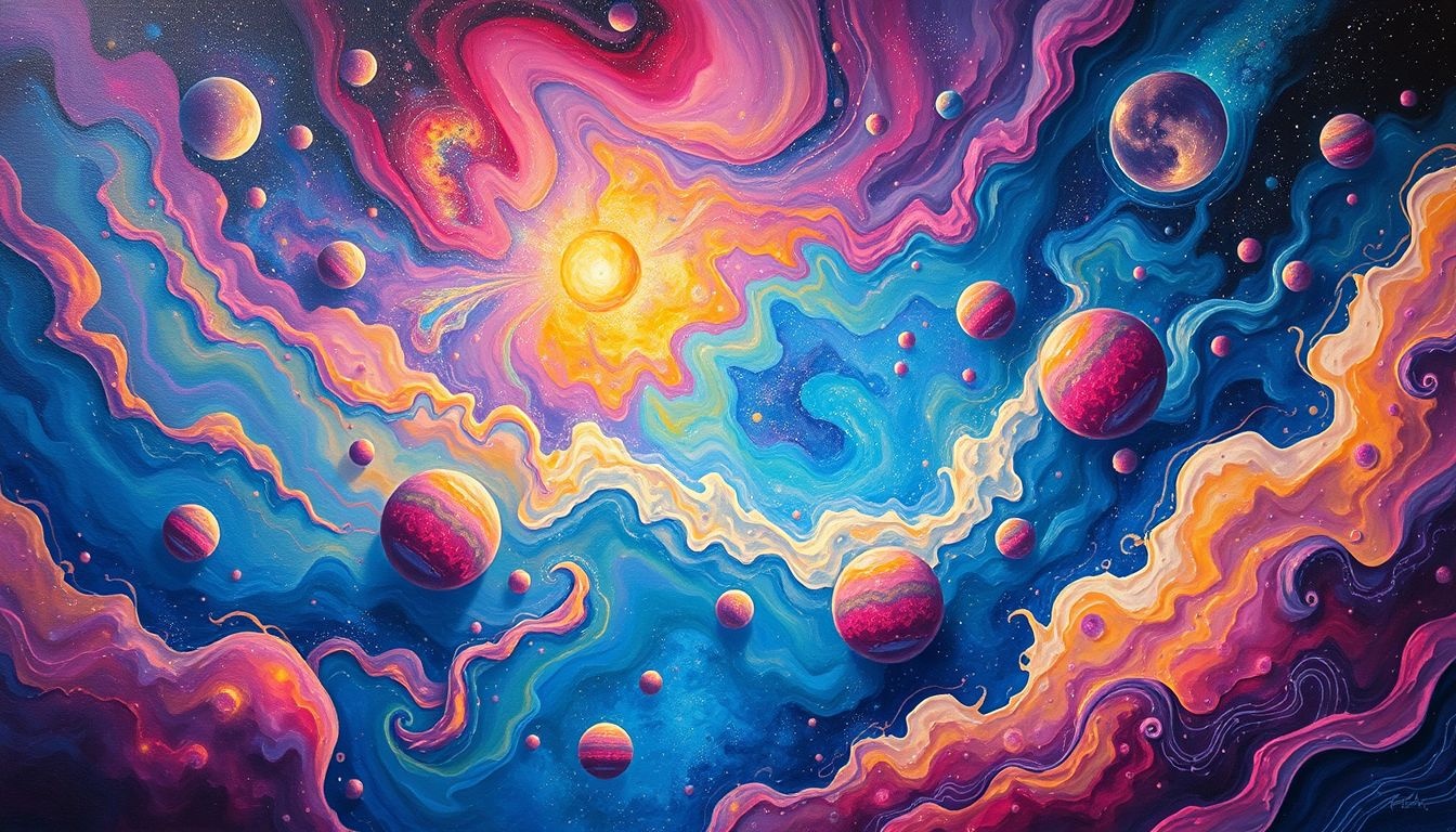 Droom 22: Overdreven kleuren weerspiegelen je intense emoties en creativiteit.