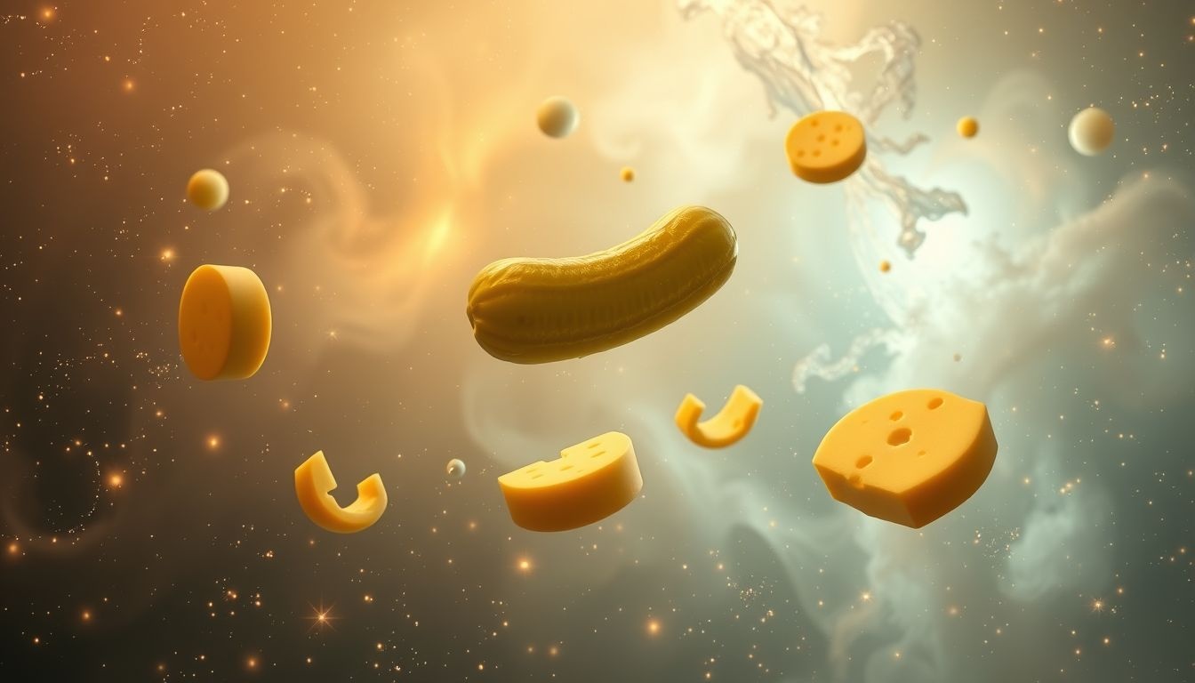 Dromen over augurken en kaas symboliseren onverwachte smaakcombinaties in het leven.