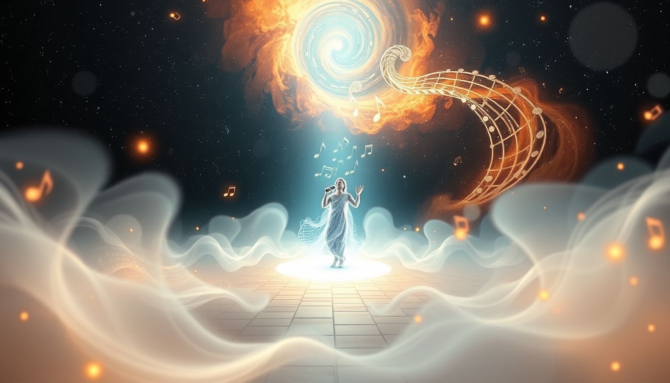 Een tenor die op straat zingt, symboliseert ongefilterde expressie.