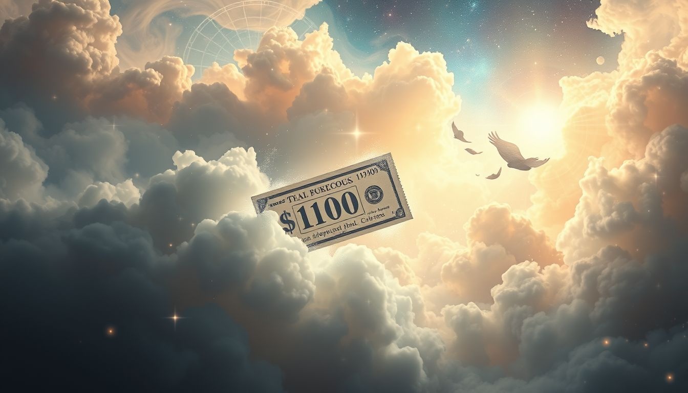 Een loterijwinst in een bankboekje symboliseert onverwachte financiële voorspoed.