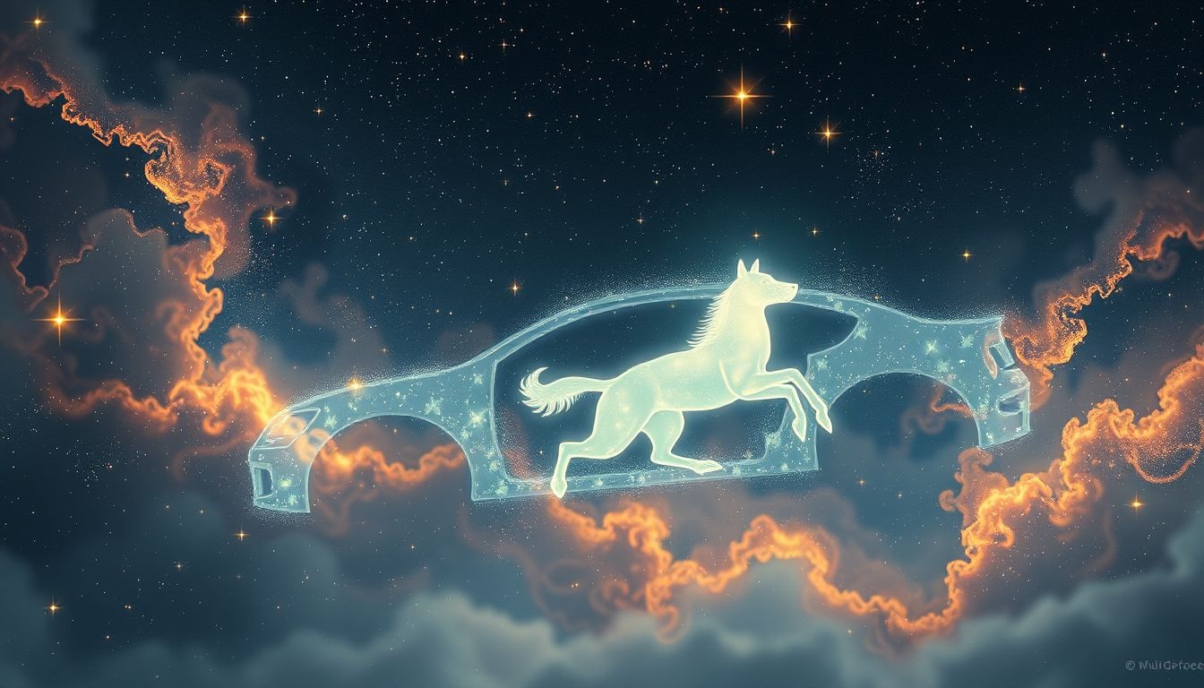 Je huisdier in gestolen auto symboliseert verlies van controle.