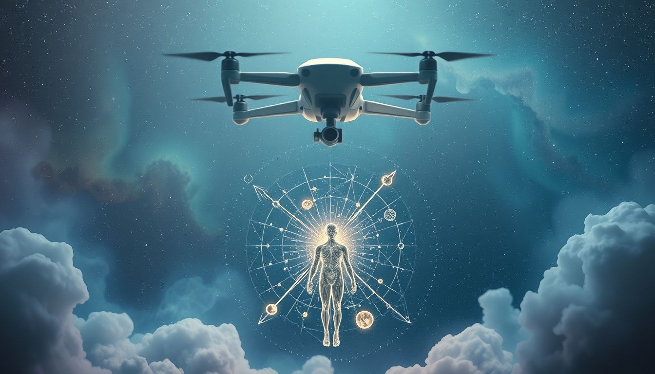 Een drone die je controleert symboliseert verlies van privacy en controle.