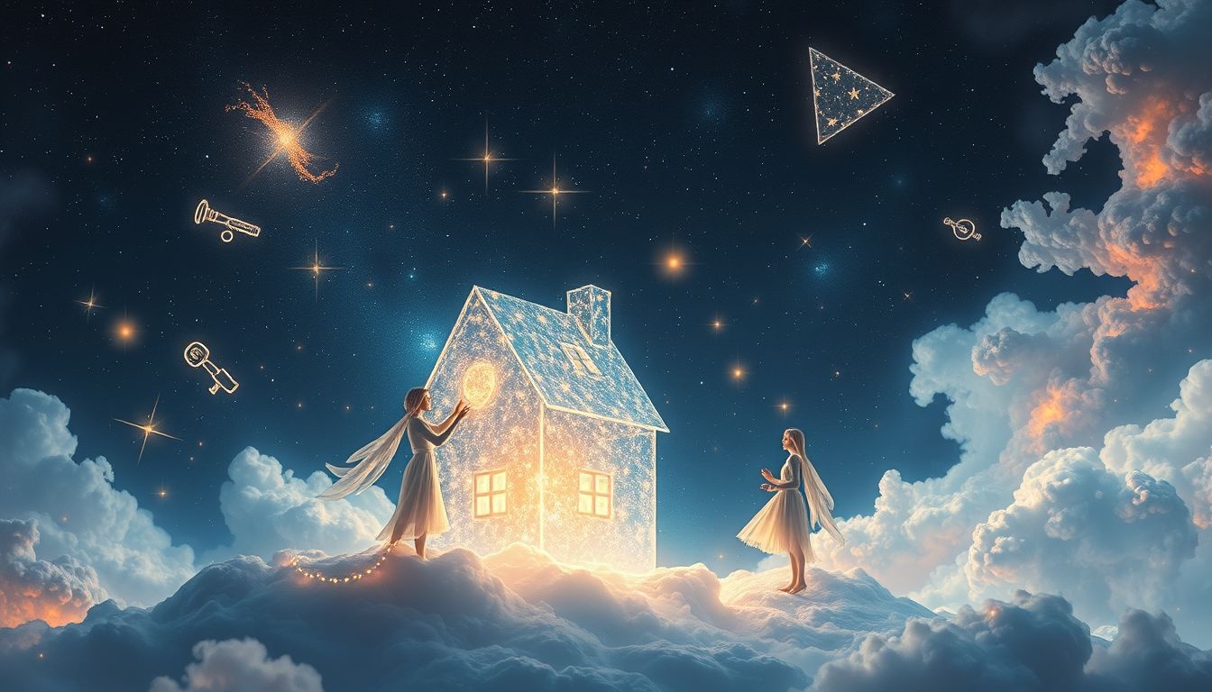Samen een huis bouwen symboliseert gezamenlijke groei en vertrouwen.
