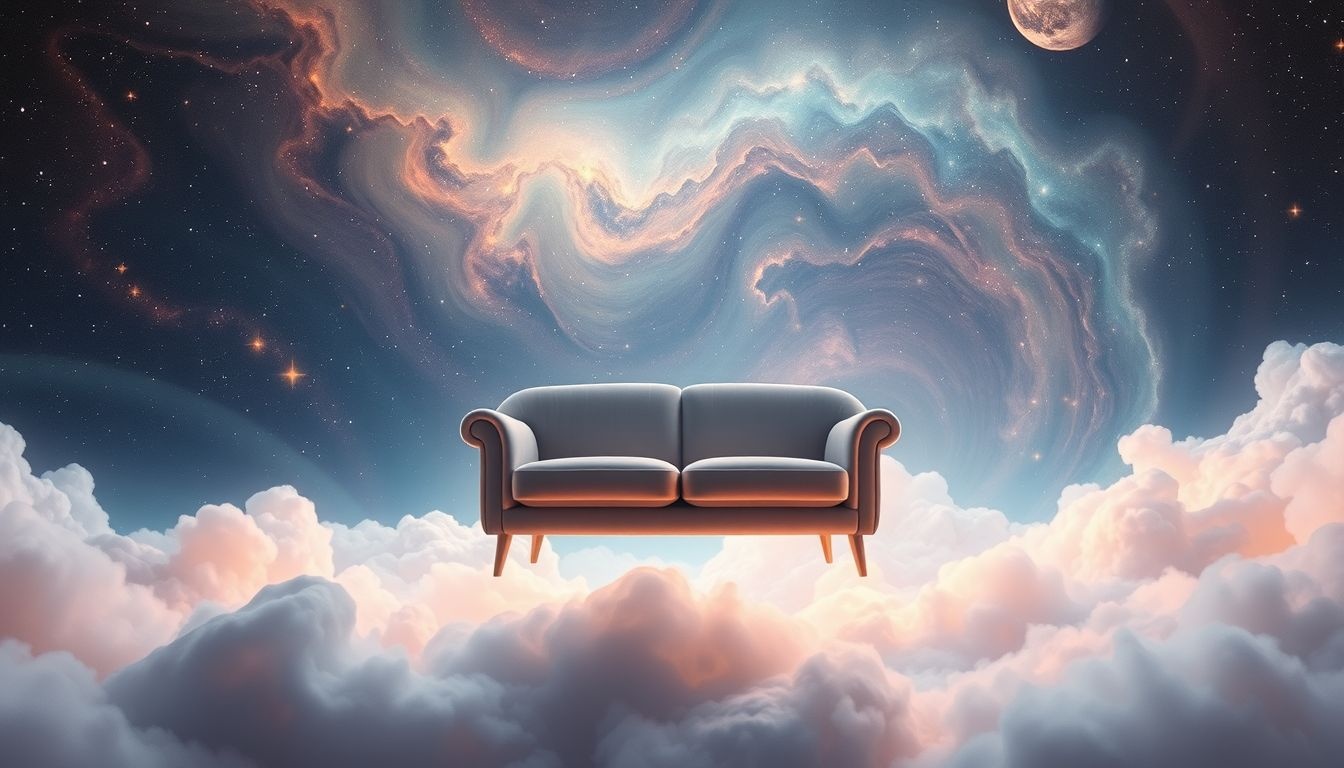 Een tweezitsbank in een winkel symboliseert keuze en comfort.
