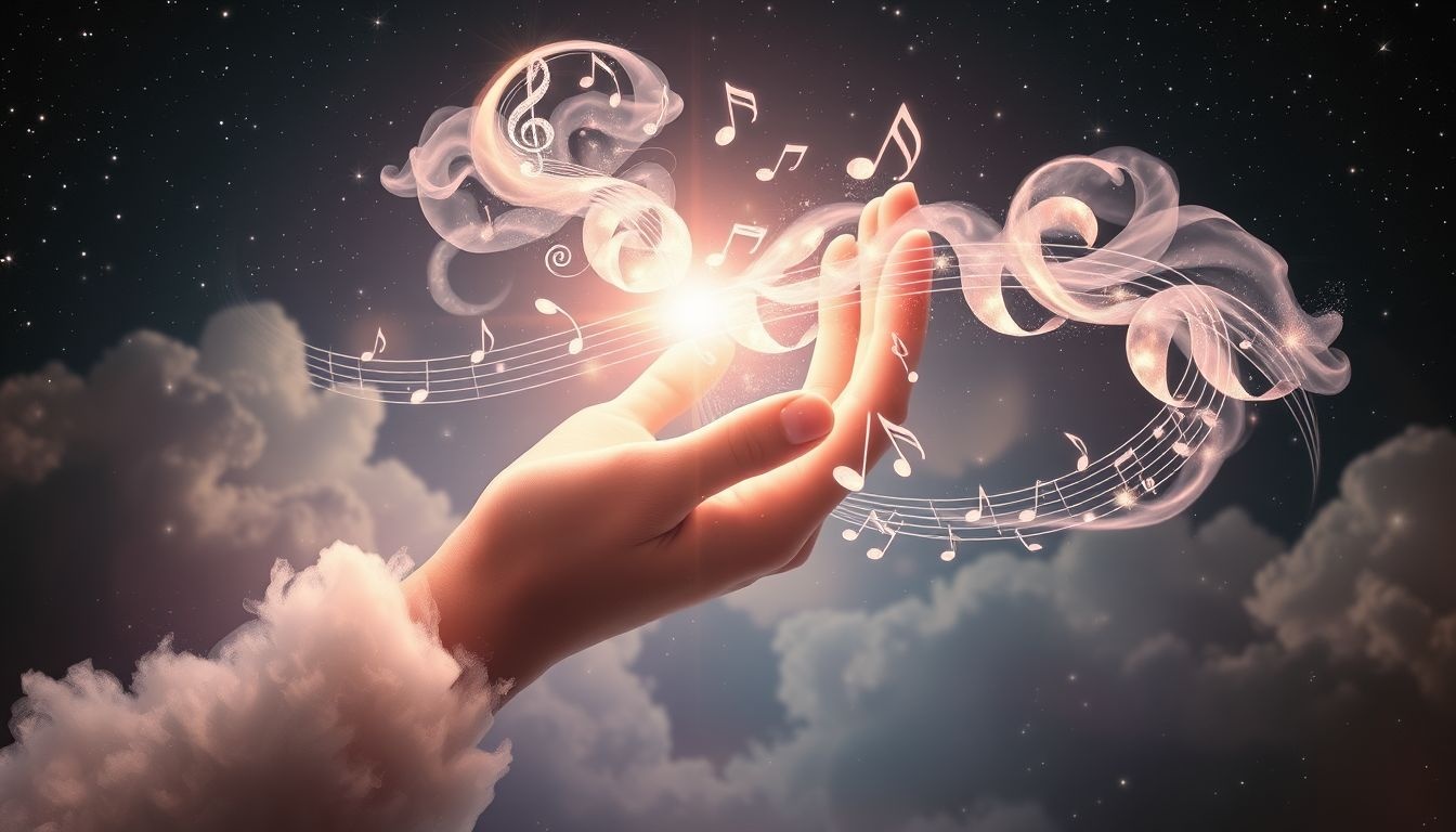 Dromen over muzieknoten symboliseren creativiteit en innerlijke harmonie.