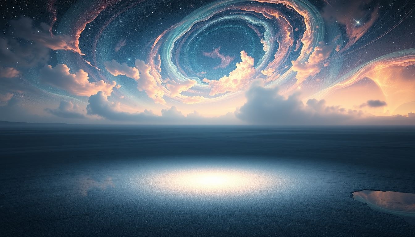 Een spiegelvlakte symboliseert zelfreflectie en innerlijke helderheid in dromen.