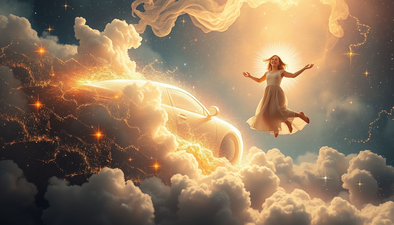 Lachen om auto die wordt gestolen symboliseert innerlijke kracht.