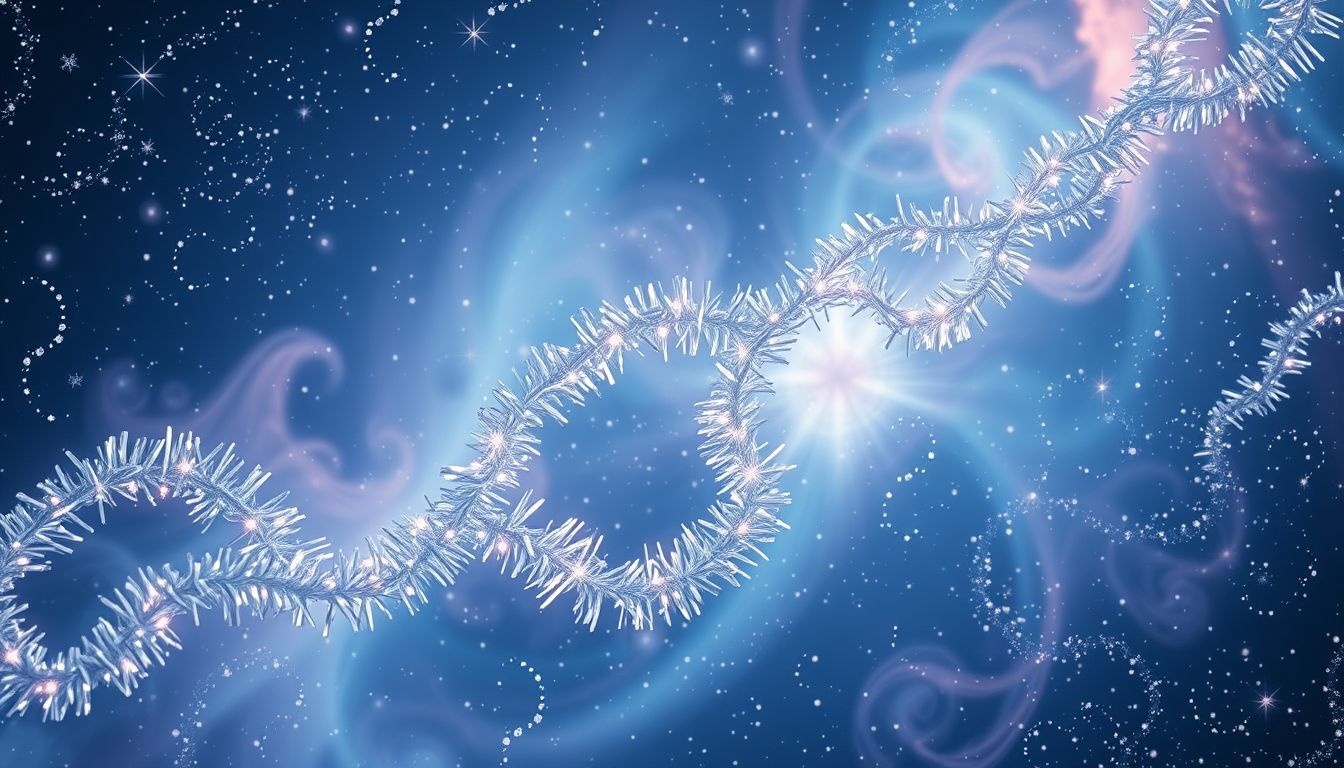 Droom 30: Kersttinsel symboliseert vreugde en verbondenheid in ruimte.