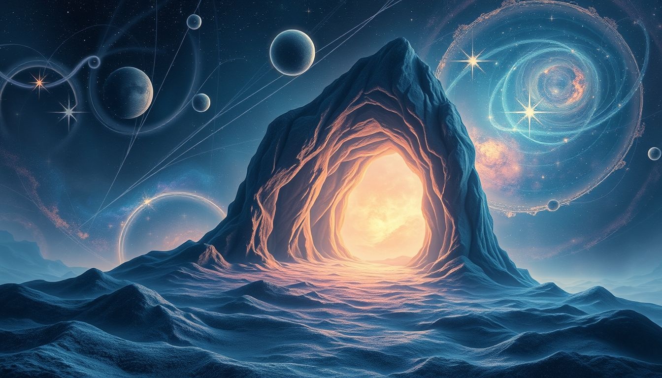 Dromen over leven in een grot symboliseren innerlijke reflectie en veiligheid.