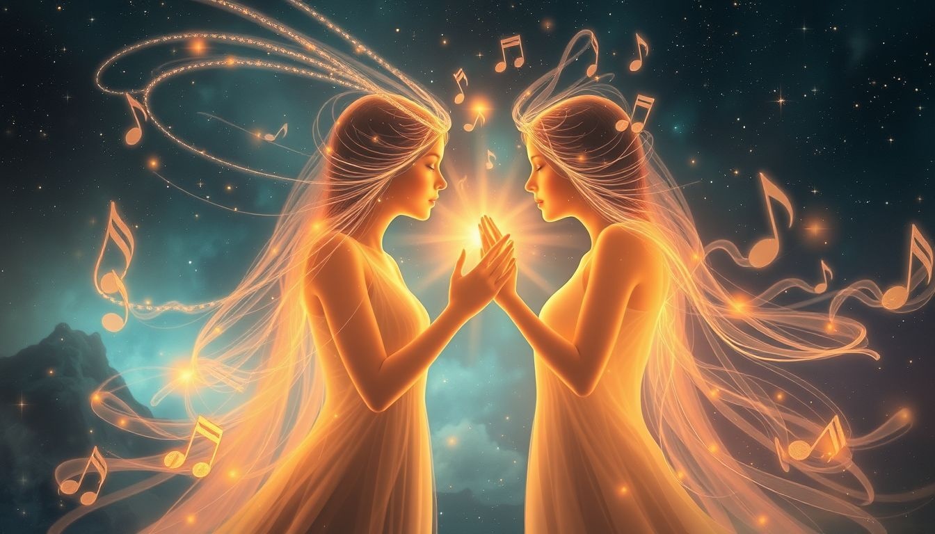 Een duet zingen symboliseert harmonie en samenwerking in het leven.