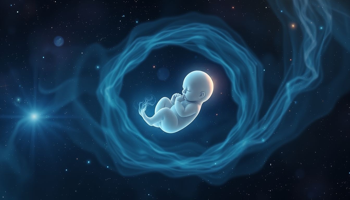 Een pratend embryo symboliseert innerlijke wijsheid en nieuwe inzichten.