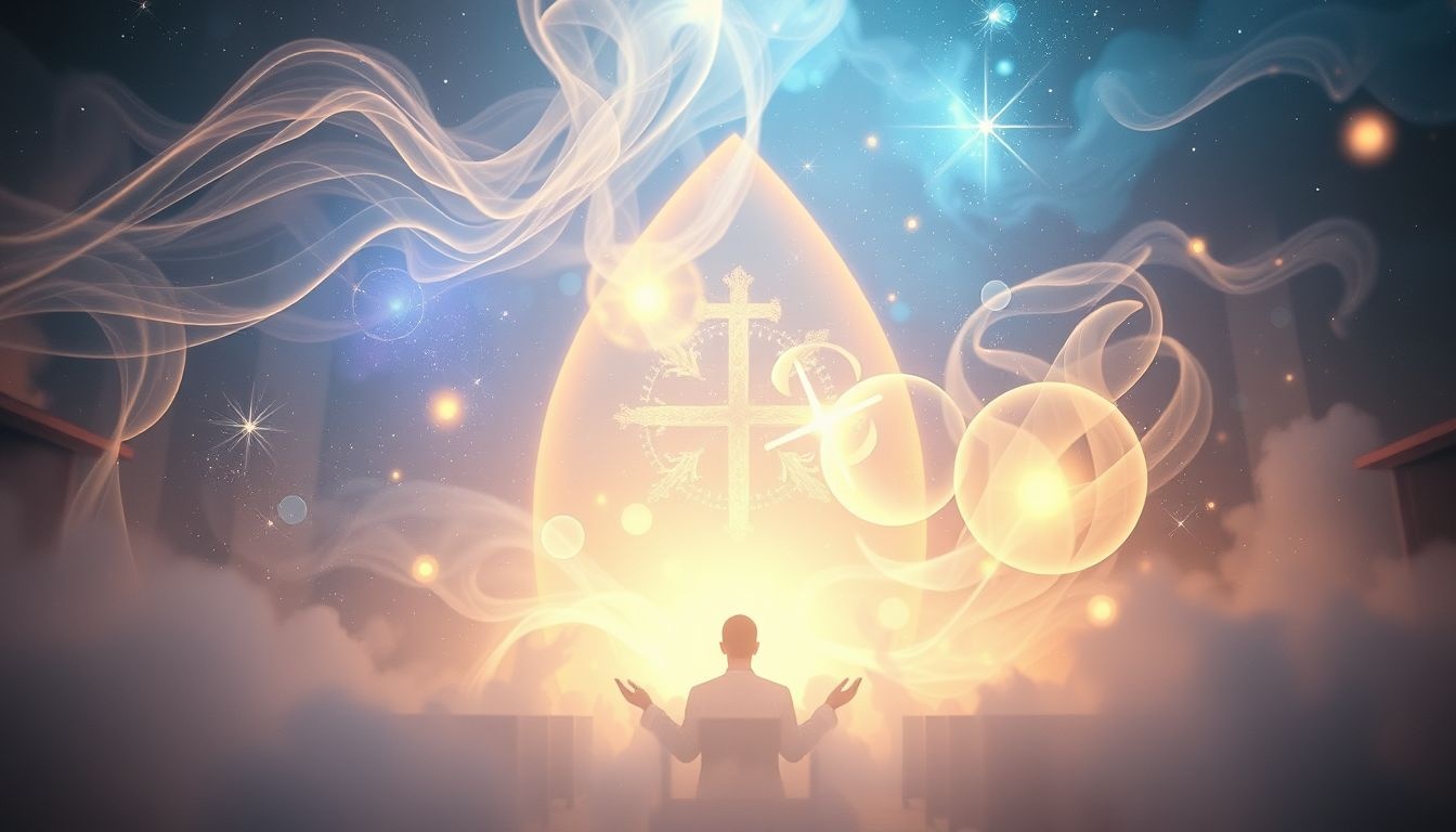 Een begrafenis in een kerk symboliseert het loslaten van het verleden.