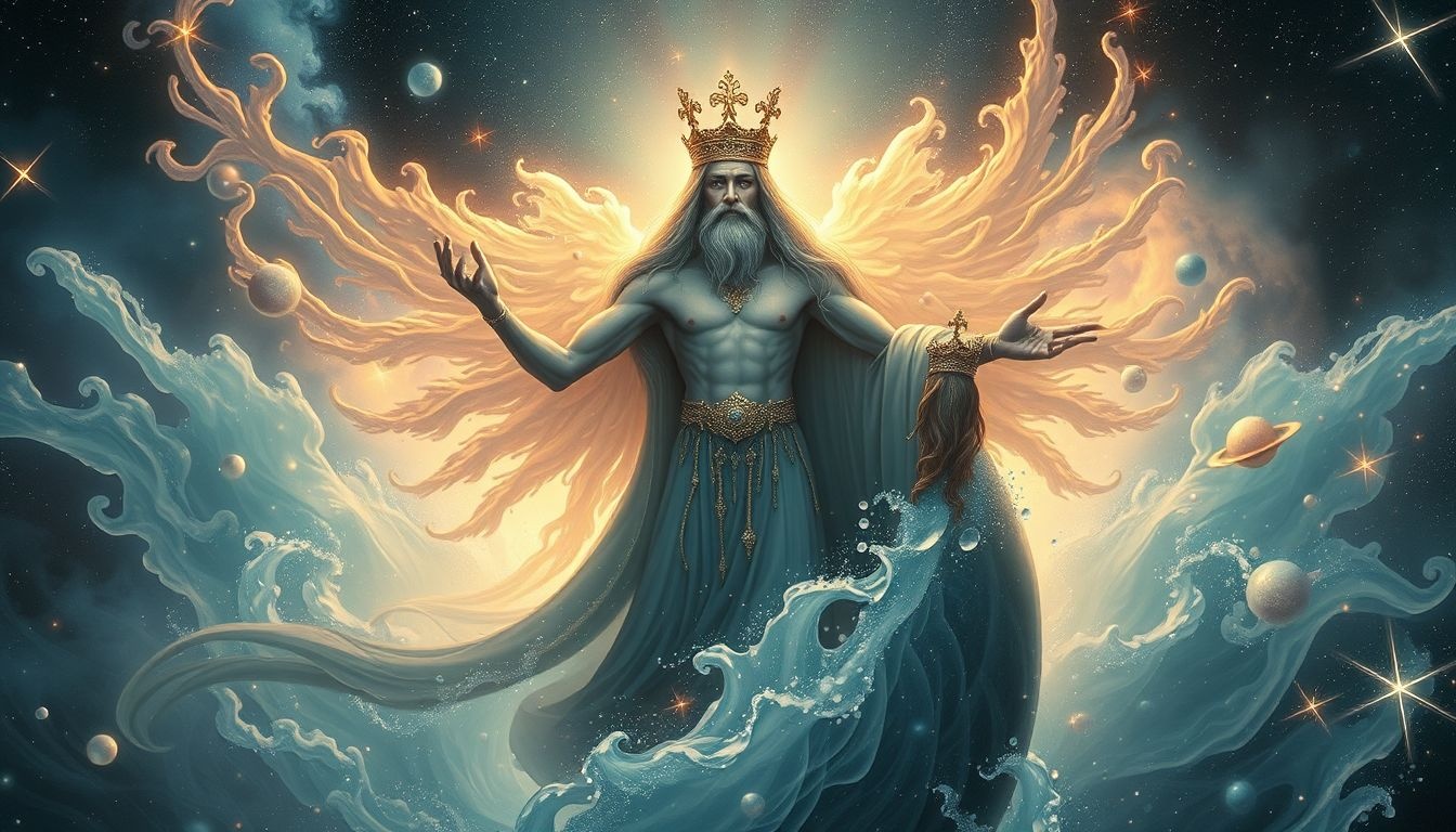 De Regenkoning symboliseert kracht en triomf na tegenspoed.