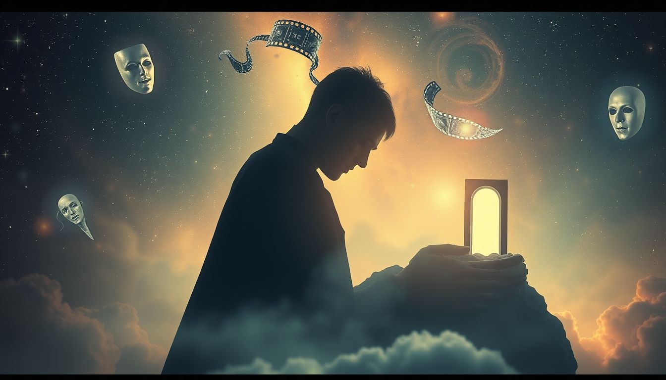 Een filmacteur als buurman symboliseert bewondering en nabijheid.