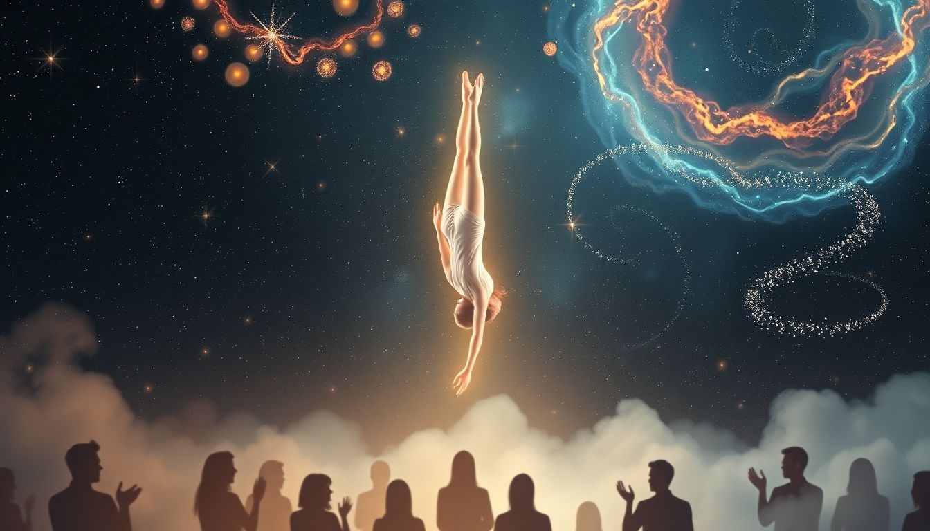 Handstand voor publiek symboliseert zelfvertrouwen en durf tonen.