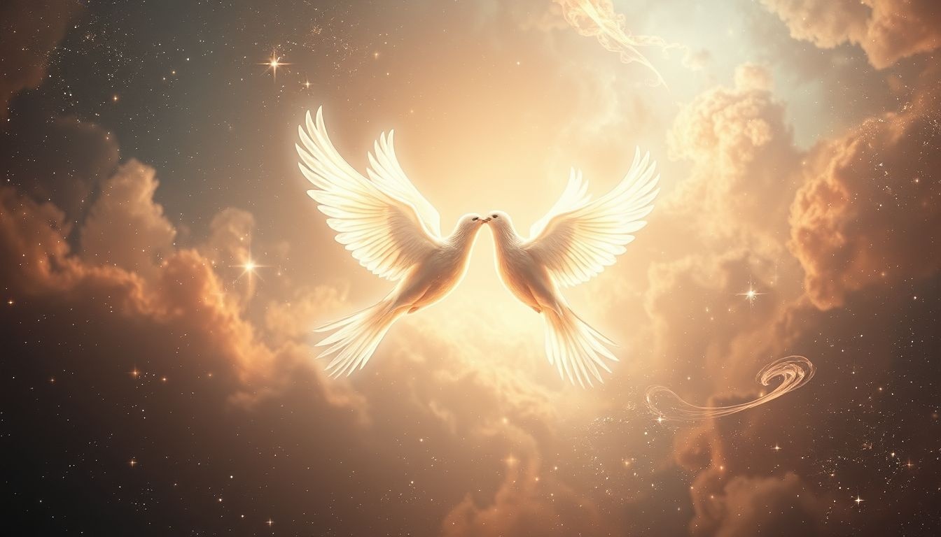 Parende vogels symboliseren vrijheid en open communicatie in dromen.