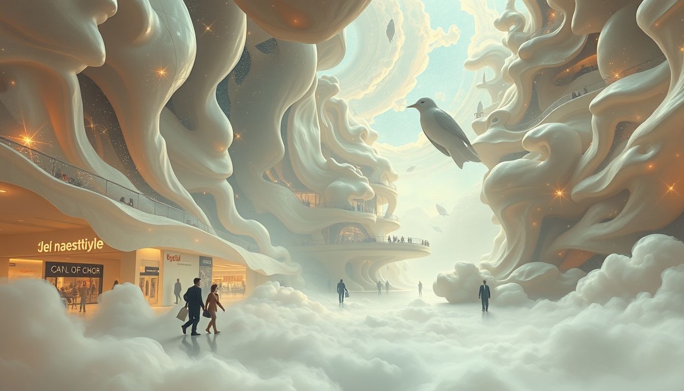 Dromen over winkelcentrum evacuatie weerspiegelt stress en urgentiegevoel.