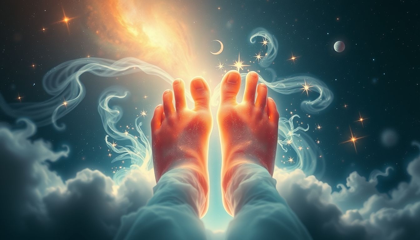 Kali's voeten symboliseren vaak bevrijding en spirituele transformatie in dromen.