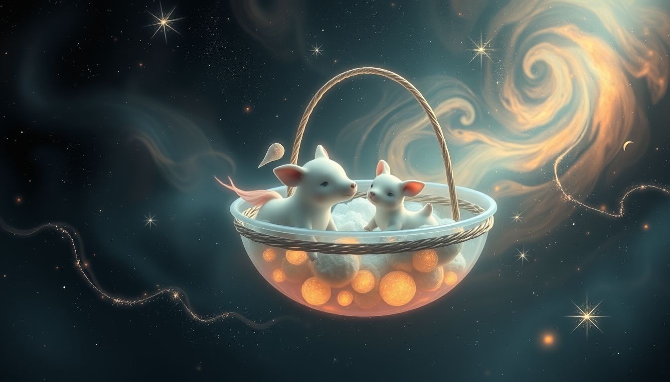 Dromen over dieren in een wasmand symboliseren verborgen emoties en instincten.