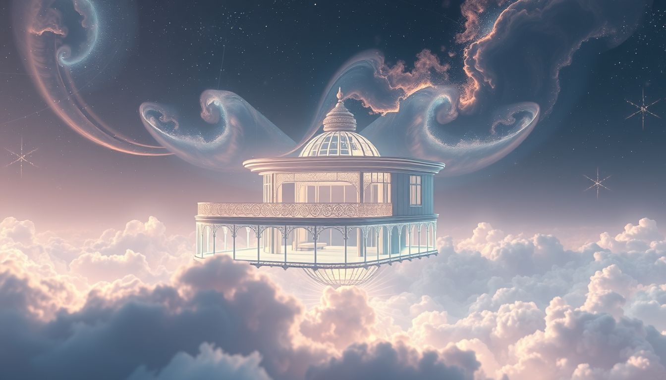 Dromen over een villa met dakterras symboliseert vrijheid en overzicht.
