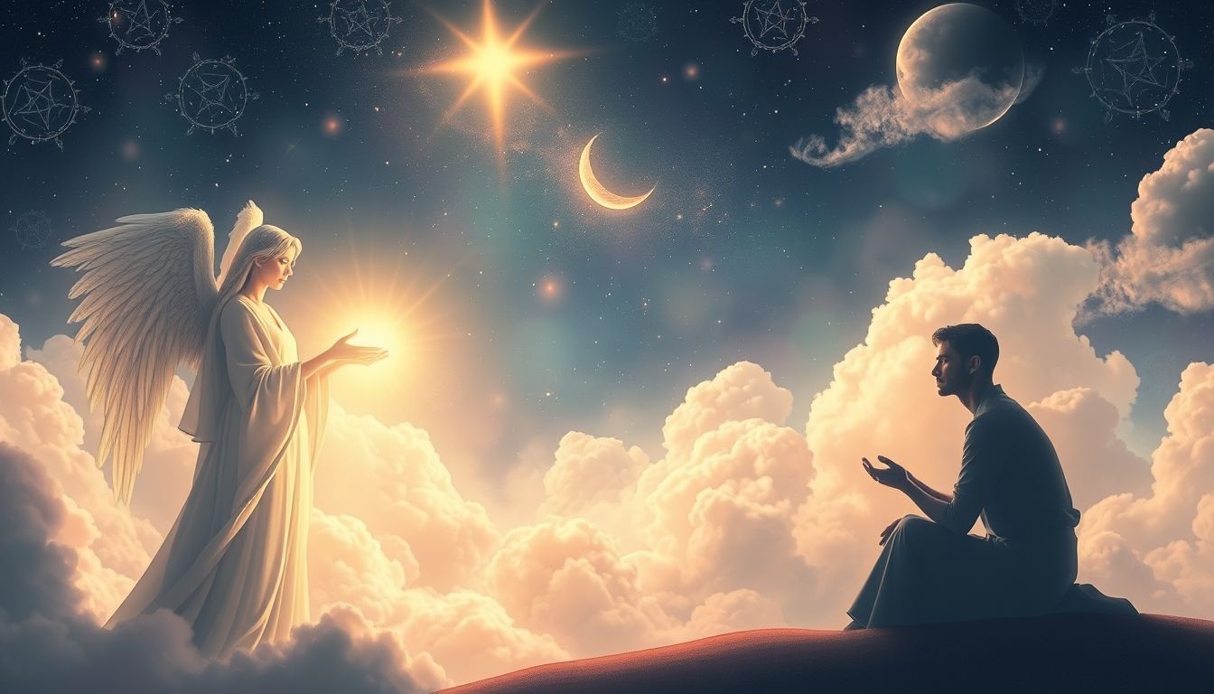 Zacharias ontvangt in zijn droom een goddelijke engelboodschap.