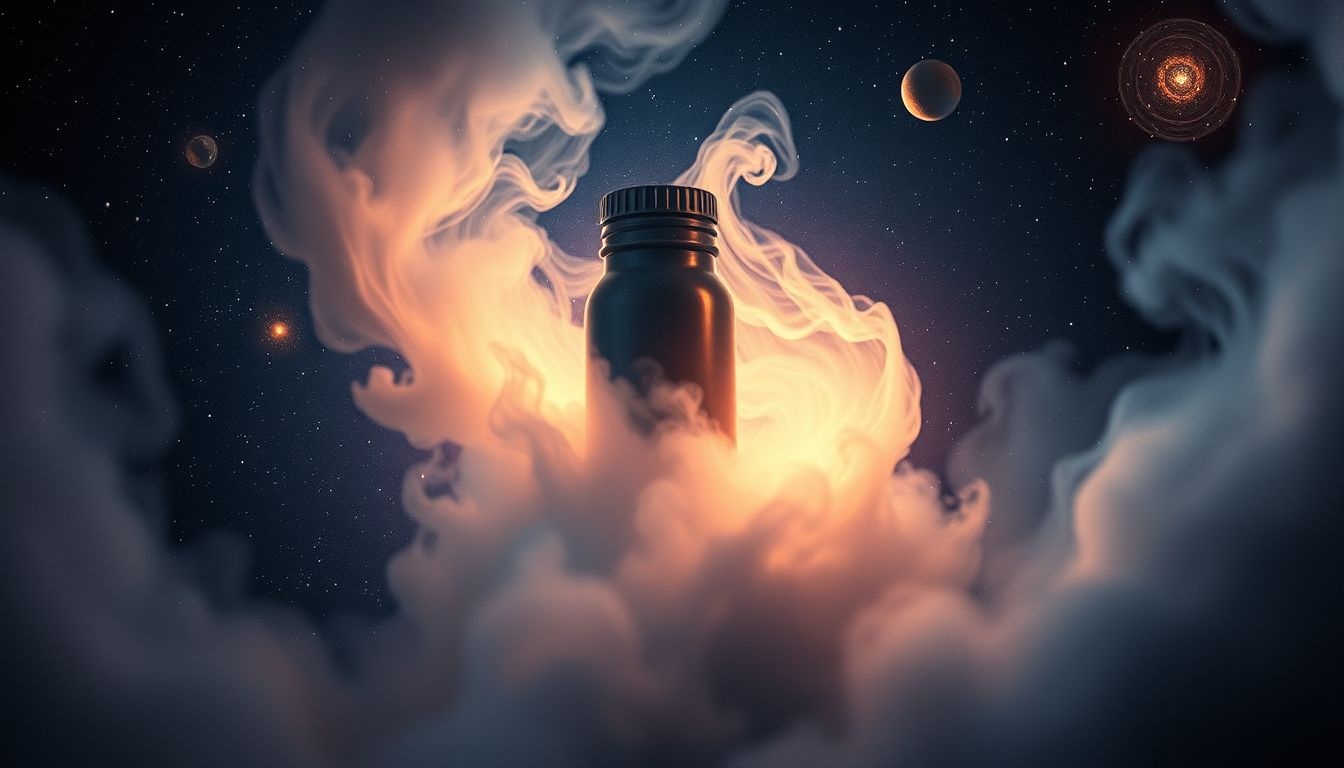 Een oude thermosfles symboliseert gekoesterde herinneringen en innerlijke warmte.