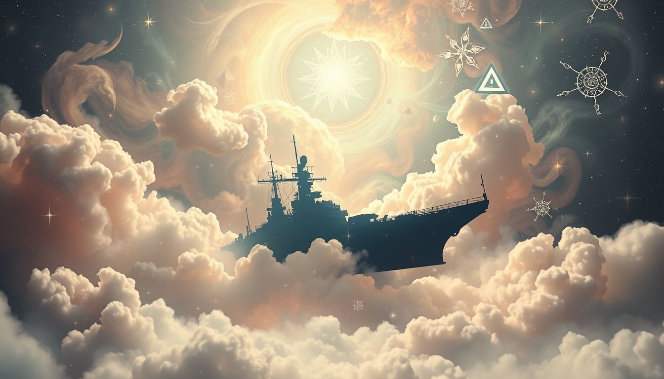 Een slagschip van dichtbij zien symboliseert kracht en bescherming.
