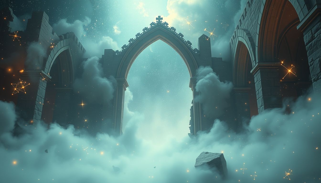 Het slopen van een kerk symboliseert verlies van geloof en innerlijke rust.