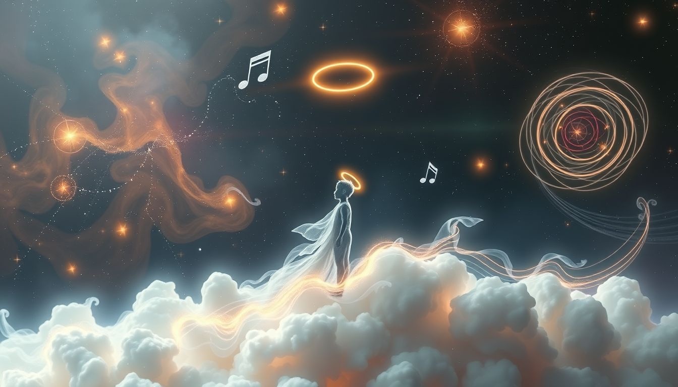 Een volwassen koorknaap symboliseert innerlijke harmonie en verloren jeugd.