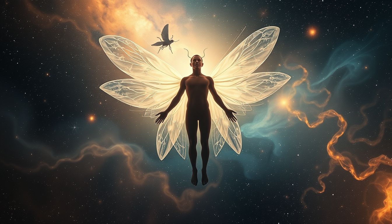 Dromen over insecten bedekt zijn symboliseert vaak innerlijke onrust.