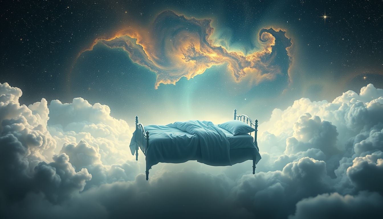 Dromen over een bed symboliseert vaak het einde van een levensfase.
