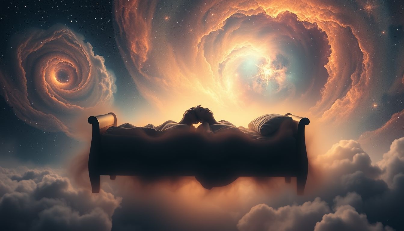 Dromen over een onbekende in bed symboliseren verborgen verlangens en onzekerheden.