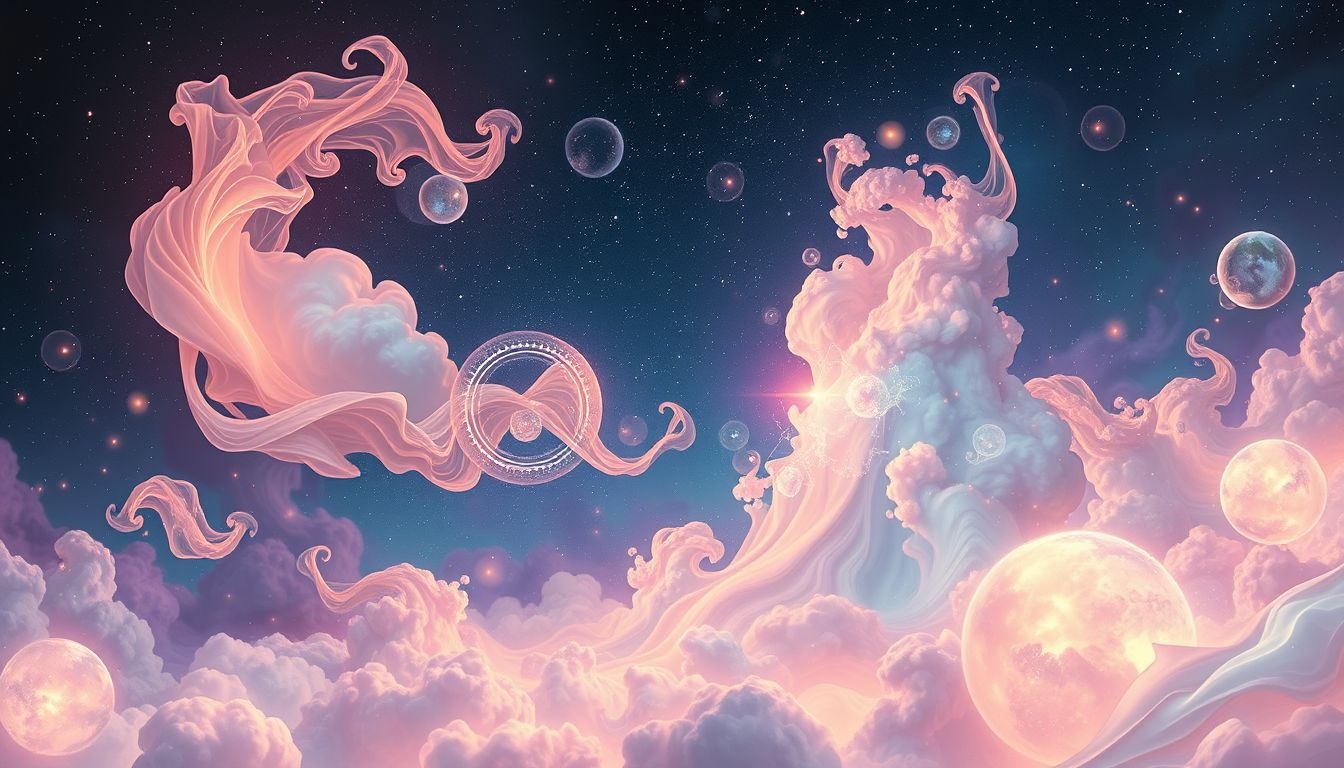 Dromen over futuristische achtergronden symboliseren hoop en innovatie.