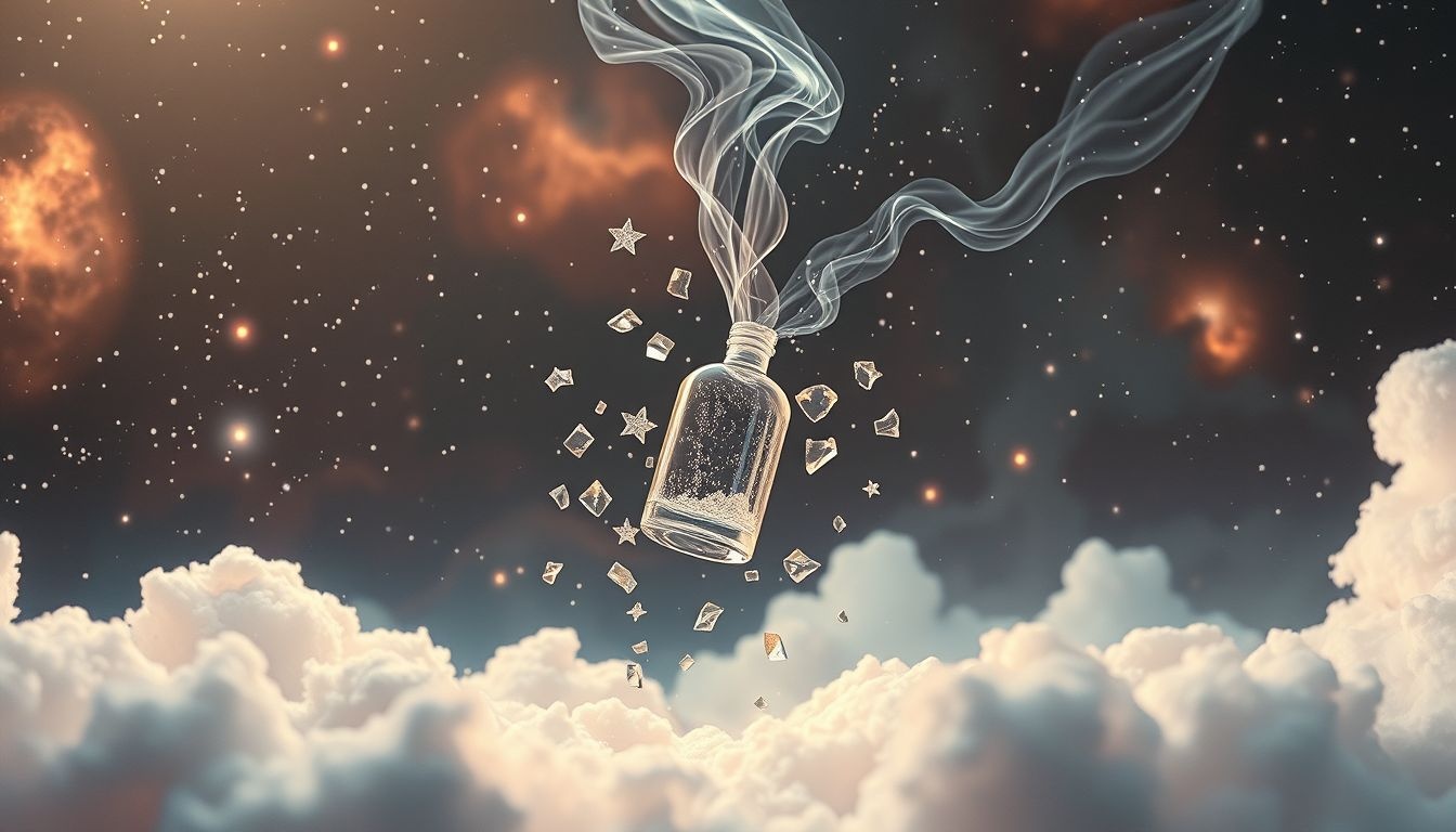 Dromen over gebroken parfum symboliseert vaak verloren identiteit of teleurstelling.