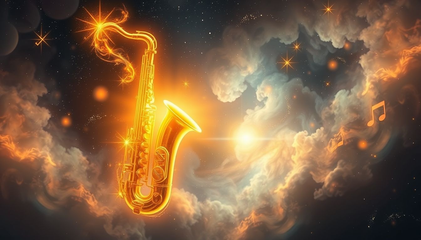 Dromen over een gouden saxofoon symboliseert creatieve rijkdom en succes.