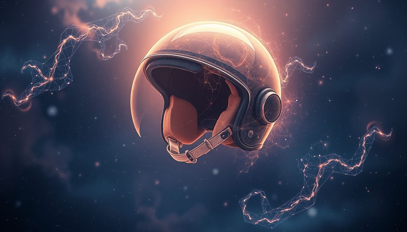 Dromen over een helm zonder vizier symboliseert openheid en kwetsbaarheid.
