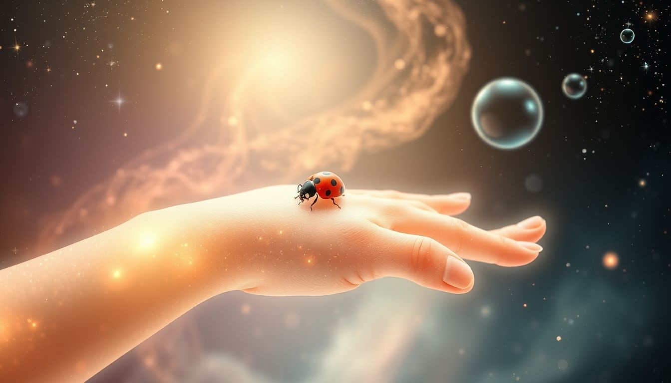 Dromen over lieveheersbeestjes op je arm symboliseren geluk en bescherming.