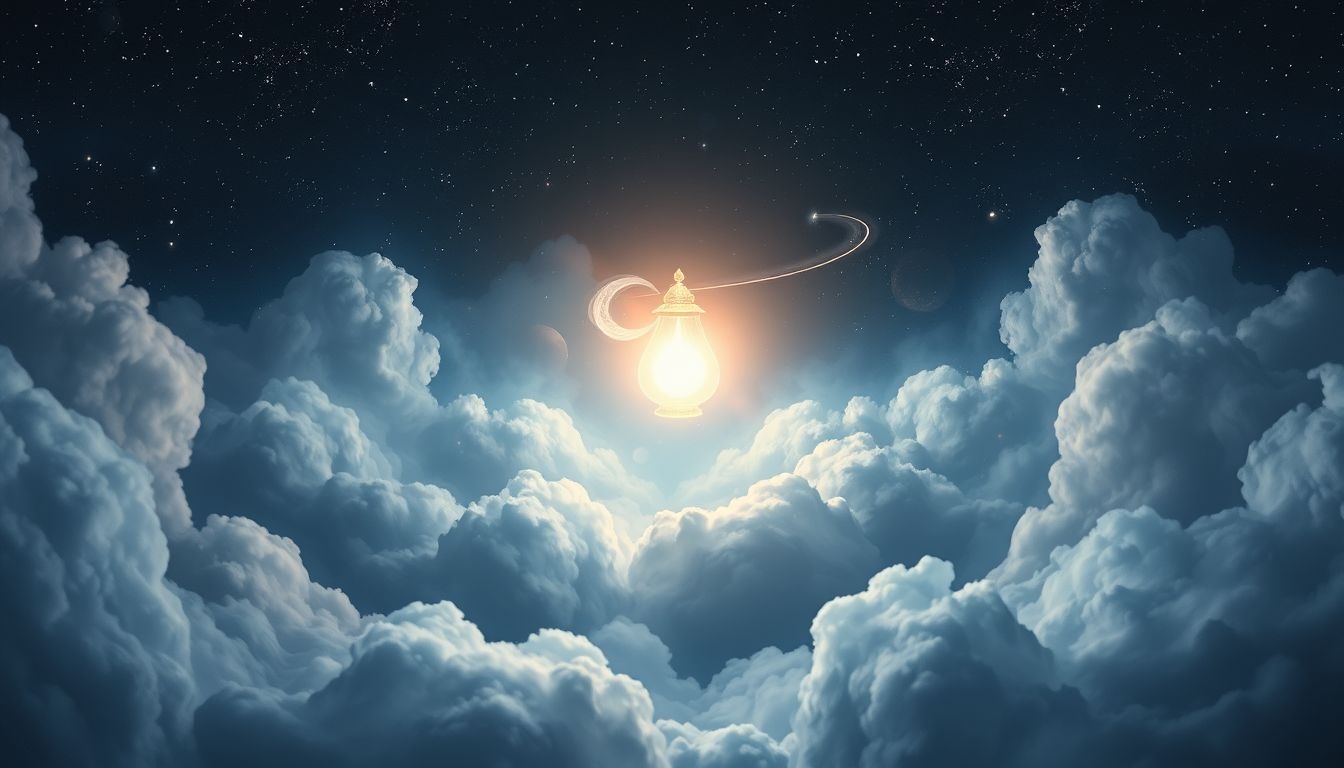 Een nachtlampje in dromen symboliseert vaak hoop en troost.