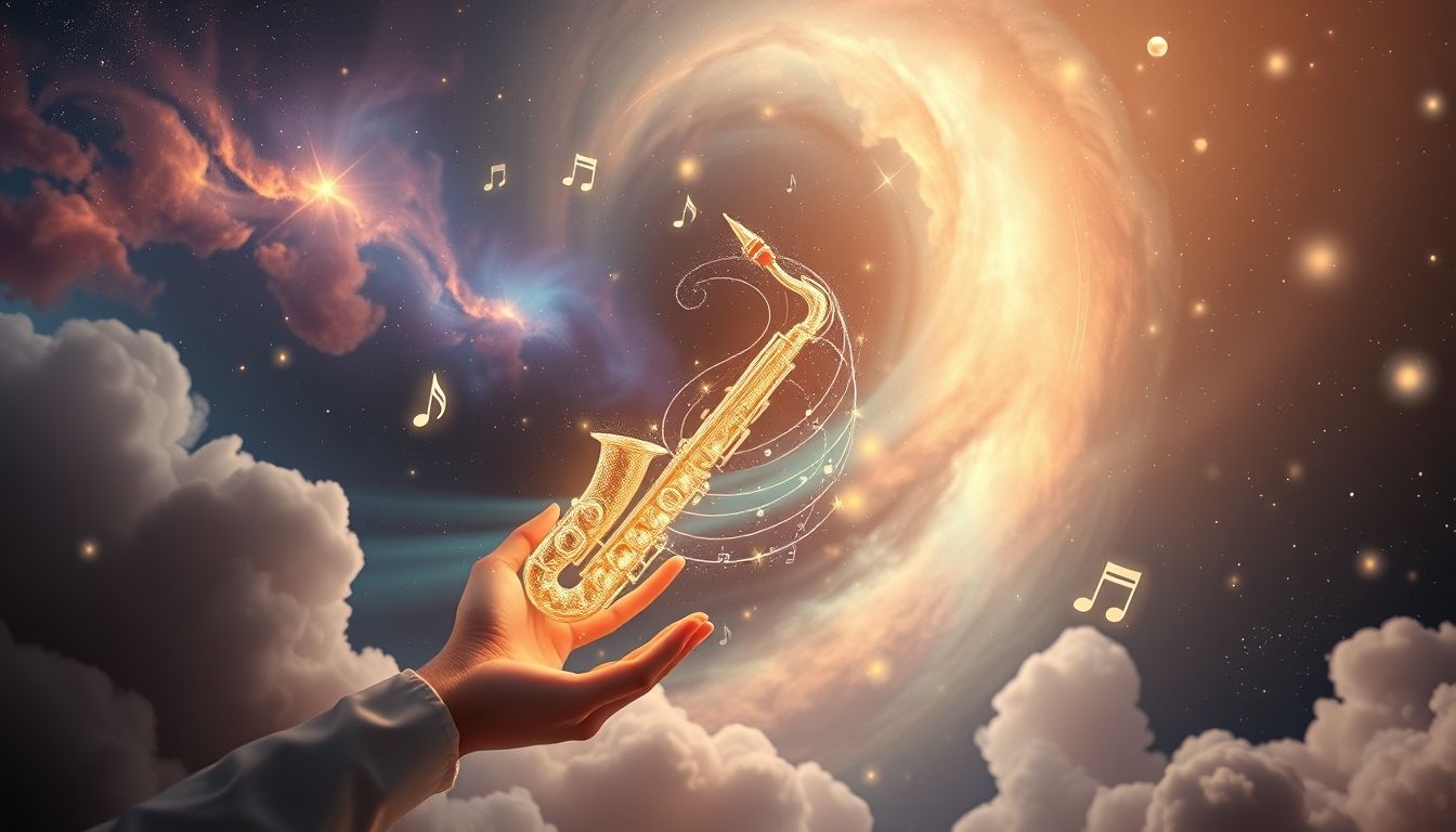 Dromen over saxofoonles symboliseert nieuwe creatieve vaardigheden ontwikkelen.