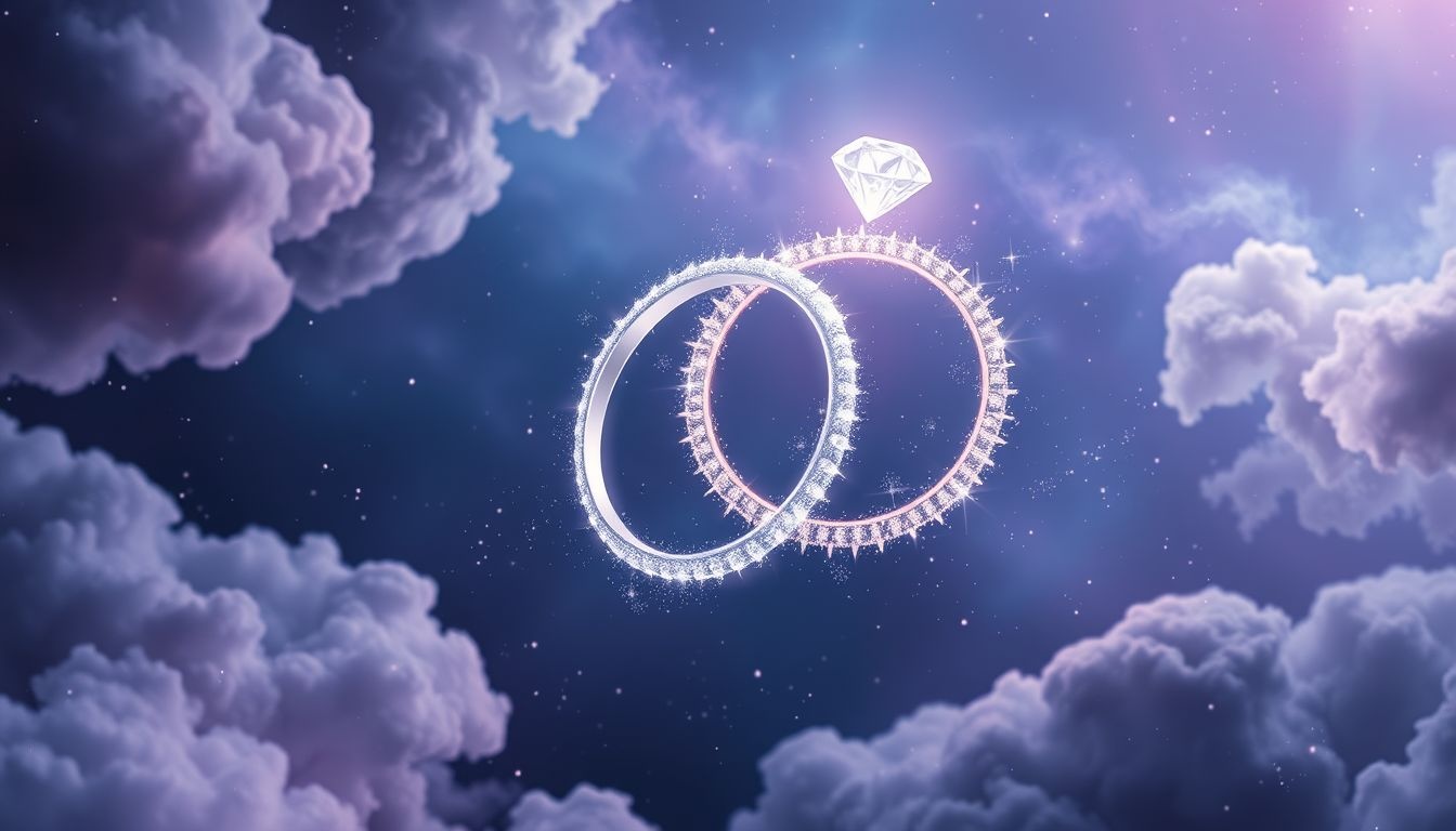 Dromen over diamant trouwringen symboliseren liefde, trouw en waarde.