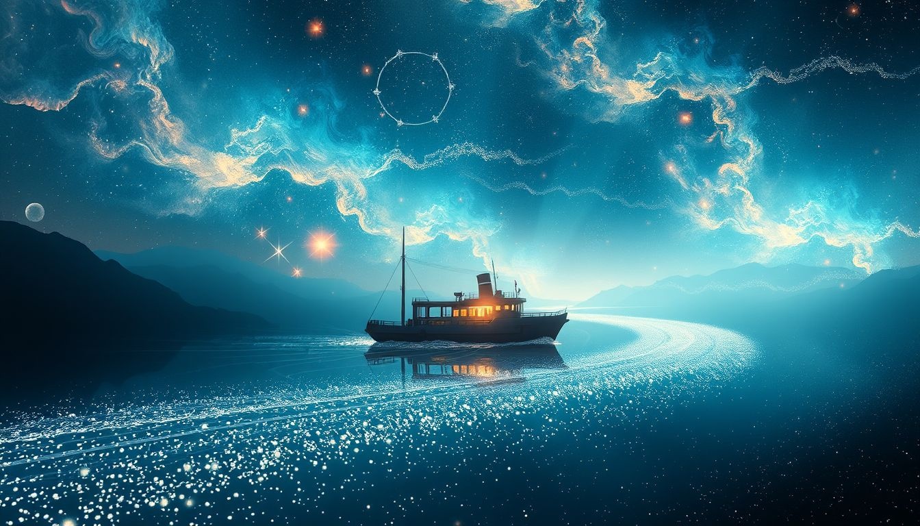 Een veerboot in dromen symboliseert overgang en nieuwe levensrichtingen.