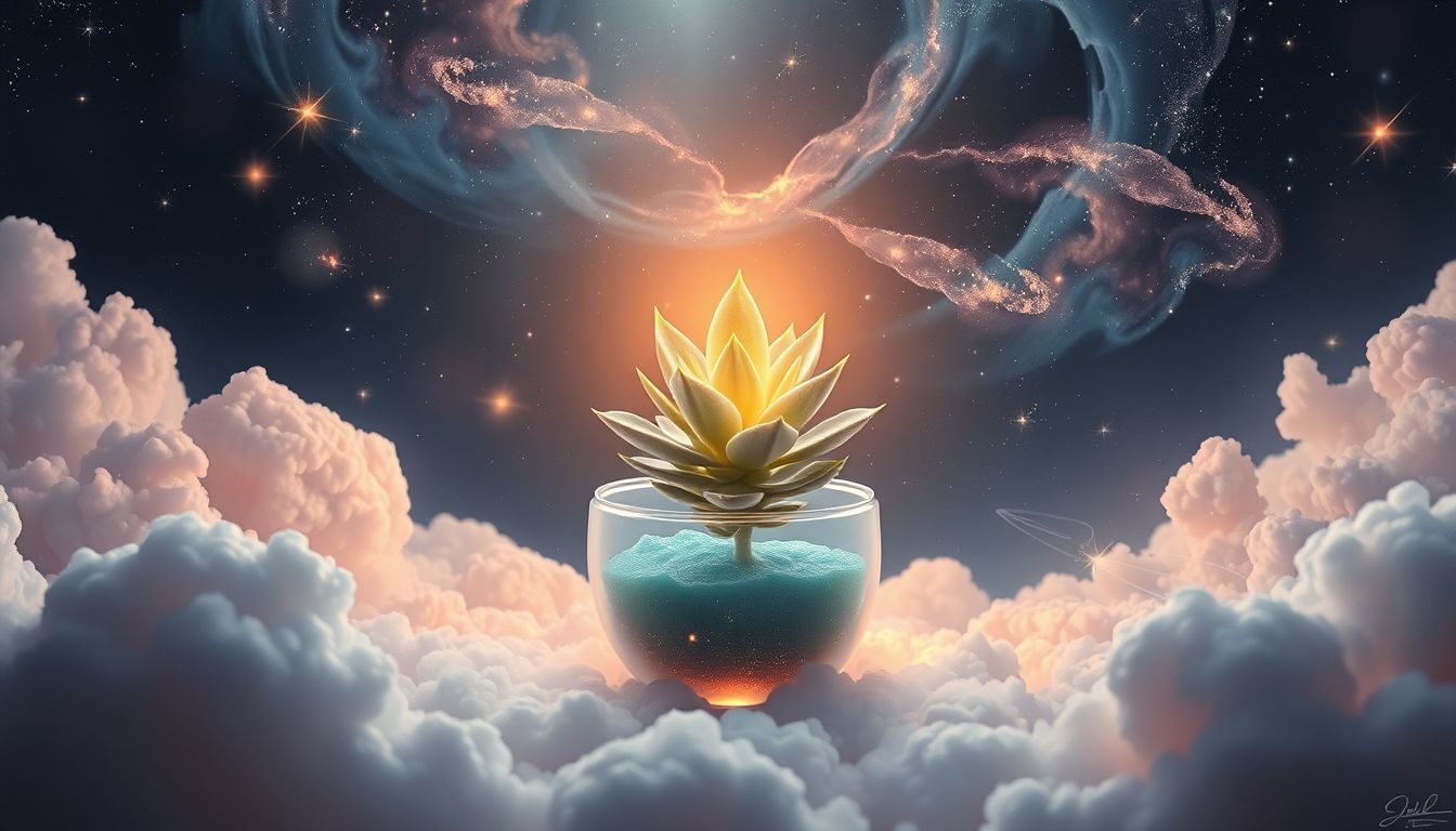 Dromen over een vetblad in een pot symboliseert groei en bescherming.