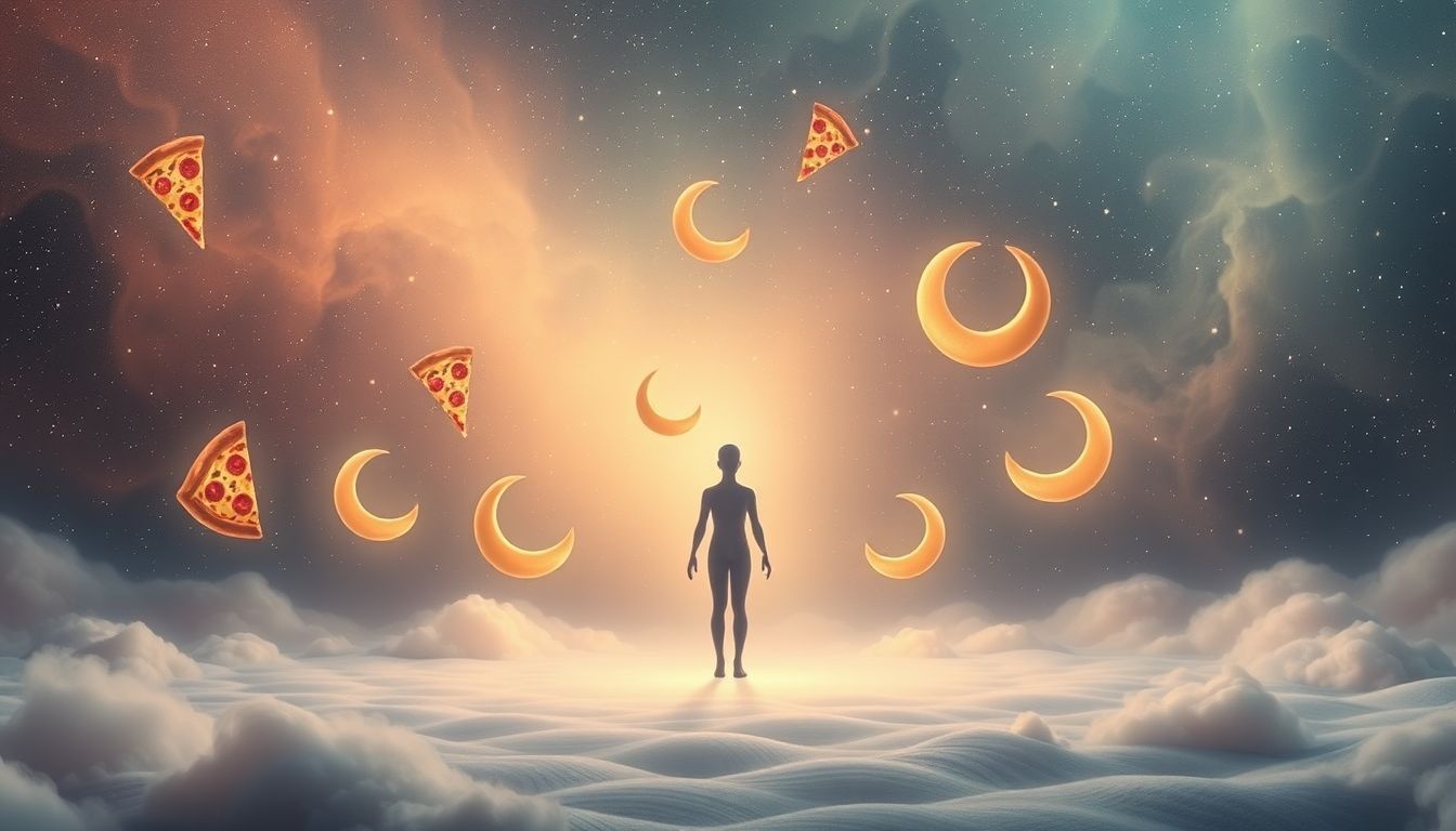 Dromen over pizza alleen symboliseert zelfzorg en persoonlijke vrijheid.
