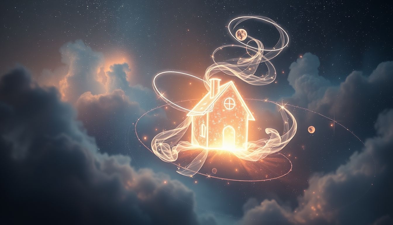 Dromen over een droomhuis symboliseren vaak succes en nieuw begin.
