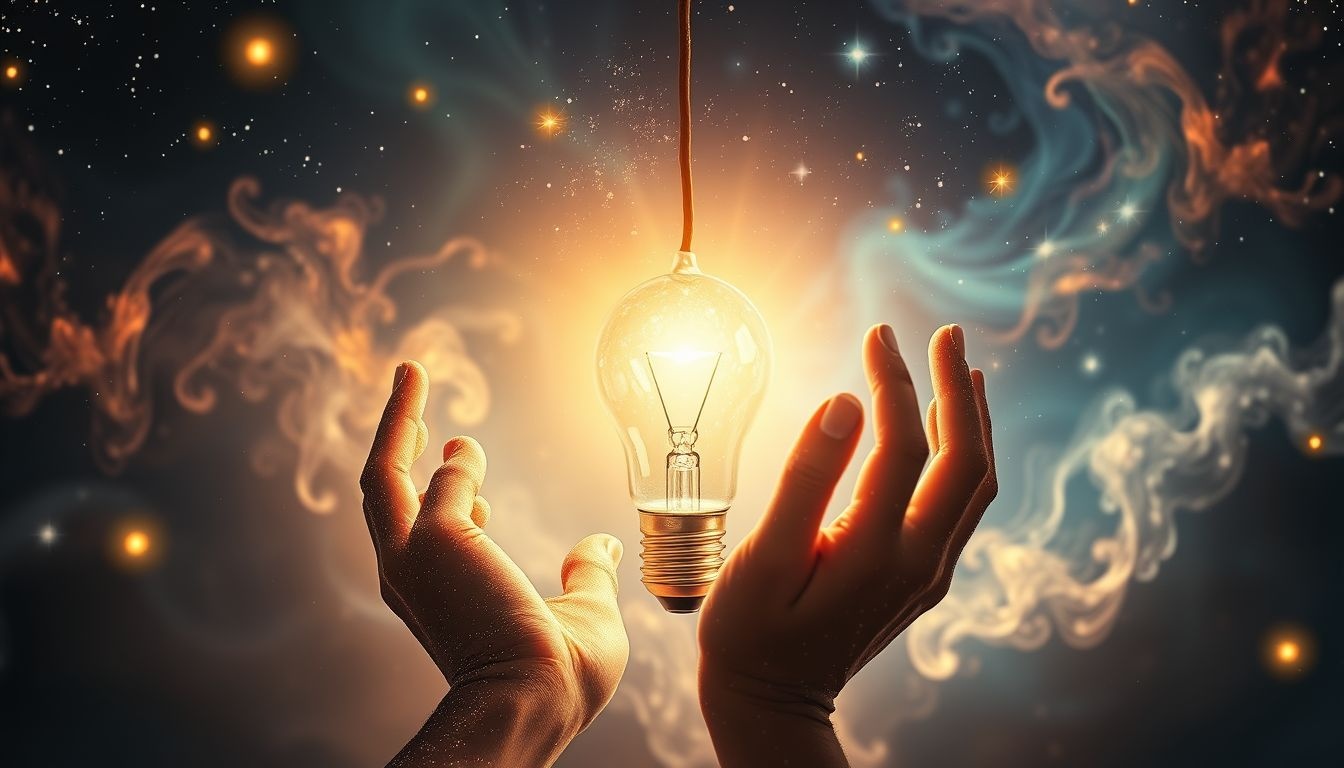 Dromen over lamp vervangen symboliseert nieuwe inzichten en helderheid.