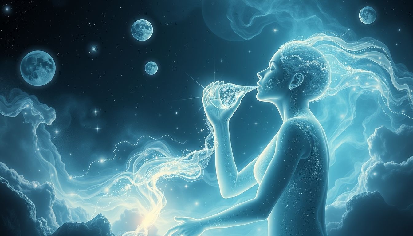 Droom 1: Vitriool drinken symboliseert innerlijke pijn en zelfkritiek.