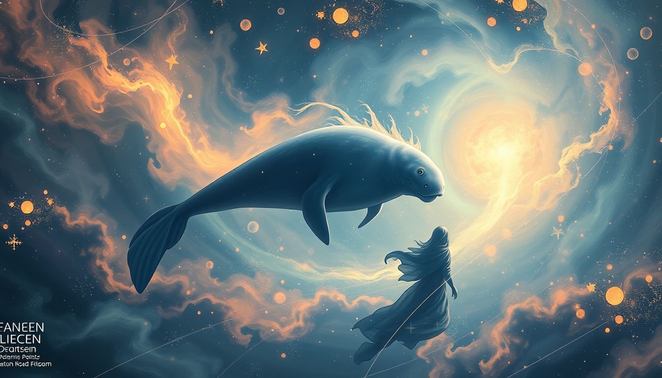 Achtervolgd door een zeekoe symboliseert onopgeloste emotionele conflicten.